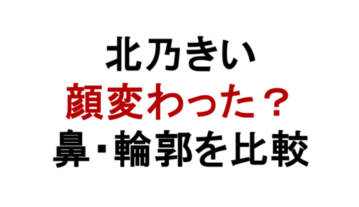 北乃きいは整形したのか？鼻・目・輪郭の変化を時系列比較