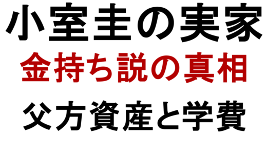 小室圭の実家は金持ち？父方資産と学費の真相