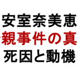 安室奈美恵 母親事件の真相 死因と動機