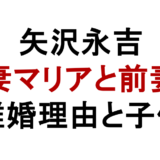 矢沢永吉 妻マリアと前妻 離婚理由と子供